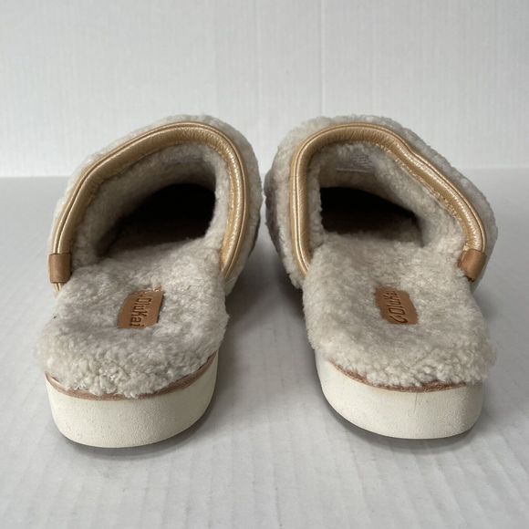 Olukai Womans Pupu Mua Slippers Slip On Shoes Genuine Shearling Leather Trim 10 - Picture 8 of 11
